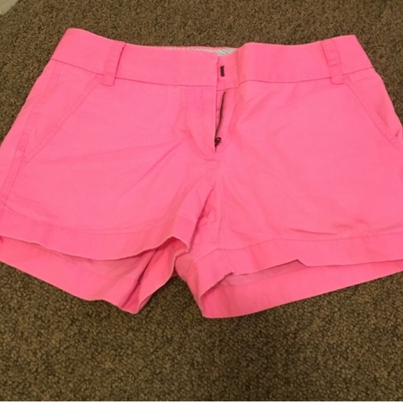 Pink J. Crew Chinco Shorts - Picture 1 of 3